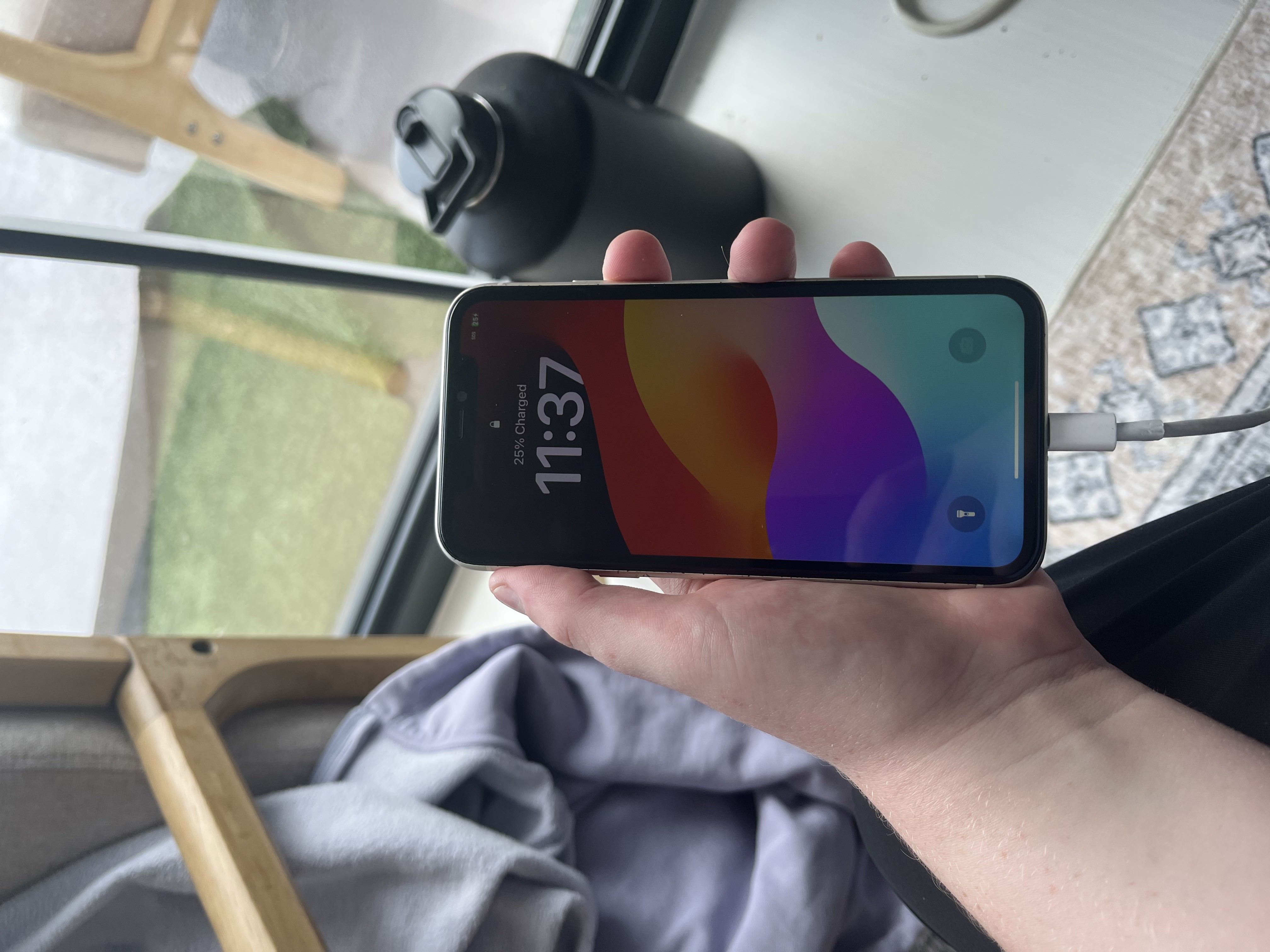 A refurbished white iPhone 11 in like-new condition